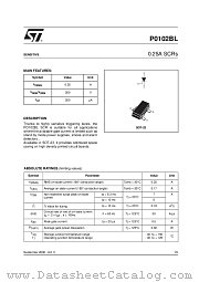 P0102BL 5AA4 datasheet pdf ST Microelectronics