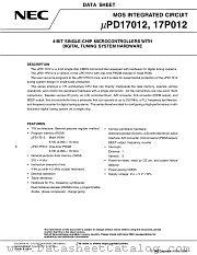 UPD17012GF-052-3BE datasheet pdf NEC