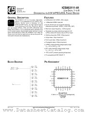 ICS853111-01 datasheet pdf Texas Instruments