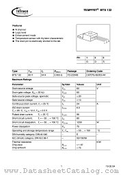BTS 132 SMD datasheet pdf Infineon