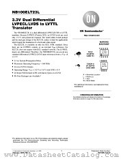 NB100ELT23LDT datasheet pdf ON Semiconductor