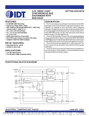 IDT74ALVCH16276PA8 datasheet pdf IDT