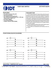 IDT74FST163244PA datasheet pdf IDT