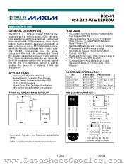 DS2431 datasheet pdf MAXIM - Dallas Semiconductor