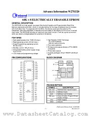 W27E520W datasheet pdf Winbond Electronics