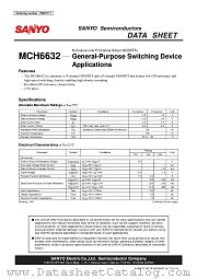 MCH6632 datasheet pdf SANYO