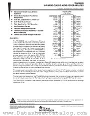 TPA032D03DCAR datasheet pdf Texas Instruments