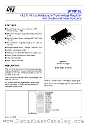 STV8163 datasheet pdf ST Microelectronics