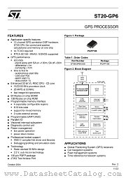 ST20GP6CX33S datasheet pdf ST Microelectronics