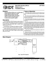 IDT77010L155PQF datasheet pdf IDT