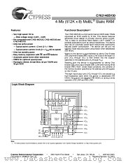CY62148DV30L-55BVI datasheet pdf Cypress