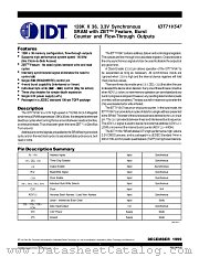 IDT71V547S100PFI8 datasheet pdf IDT