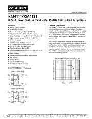 KM4111IT5TR3 datasheet pdf Fairchild Semiconductor