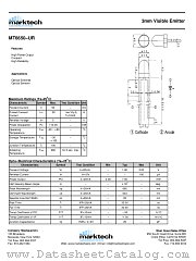 MT6650-UR datasheet pdf Marktech Optoelectronics
