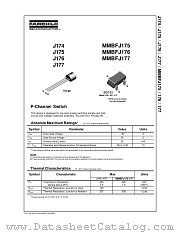 J174_D74Z datasheet pdf Fairchild Semiconductor