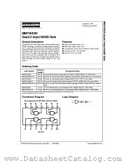 MM74HC00M datasheet pdf Fairchild Semiconductor