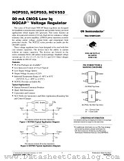 NCP553SQ25T1 datasheet pdf ON Semiconductor