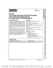FXL4245MPX datasheet pdf Fairchild Semiconductor