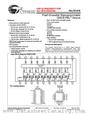 PALCE16V8-7JC datasheet pdf Cypress