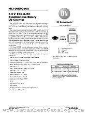 MC100EP016AFAR2 datasheet pdf ON Semiconductor