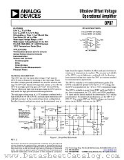OP07CS-REEL7 datasheet pdf Analog Devices