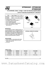 STP6NK50Z datasheet pdf ST Microelectronics
