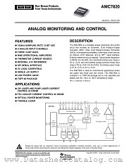 AMC7820Y/2K datasheet pdf Texas Instruments