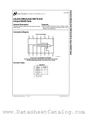 DM54LS30E/883 datasheet pdf National Semiconductor