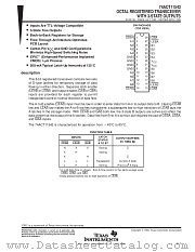74ACT11543DWR datasheet pdf Texas Instruments