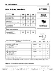 BF720T3 datasheet pdf ON Semiconductor