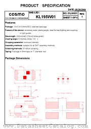 KL195W01 datasheet pdf Cosmo Electronics