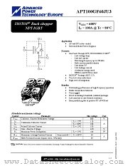 APT100GF60JU3 datasheet pdf Advanced Power Technology