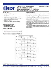 IDT74LVCC4245APY datasheet pdf IDT