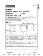 FDZ7064S datasheet pdf Fairchild Semiconductor