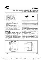 74LVX238 datasheet pdf ST Microelectronics