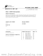 54F153DM-MLS datasheet pdf National Semiconductor