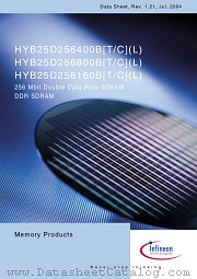 HYB25D256400BC-5 datasheet pdf Infineon