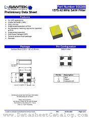 856308 datasheet pdf TriQuint Semiconductor