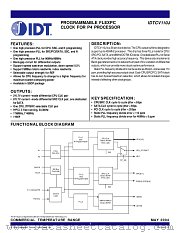 CV110JPVG8 datasheet pdf IDT