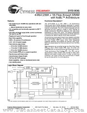 CY7C1353G-100AXC datasheet pdf Cypress