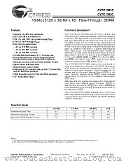 CY7C1381C-100BZC datasheet pdf Cypress