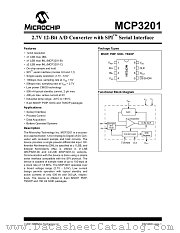 MCP3201-BI/P datasheet pdf Microchip