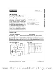 MM74HC139N datasheet pdf Fairchild Semiconductor