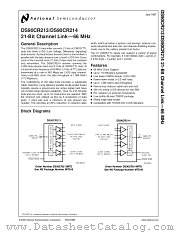 DS90CR213MTD datasheet pdf National Semiconductor