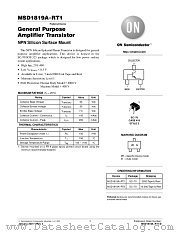 MSD1819A-RT1 datasheet pdf ON Semiconductor