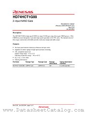 HD74HCT1G00 datasheet pdf Renesas