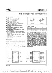 M54HC166K1 datasheet pdf ST Microelectronics