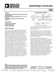 7B40-03-1 datasheet pdf Analog Devices