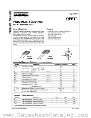 FQD24N08TF datasheet pdf Fairchild Semiconductor