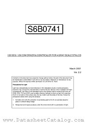 S6B0741A datasheet pdf Samsung Electronic